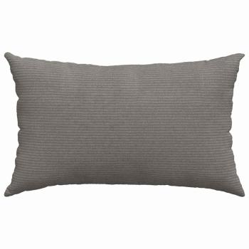 Sofakissen 2 pcs Hellgrau 50 x 30 cm Cordstoff