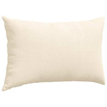 Sofakissen 2 pcs Creme 50 x 30 cm Cordstoff