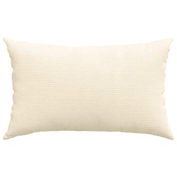 Sofakissen 2 pcs Creme 50 x 30 cm Cordstoff