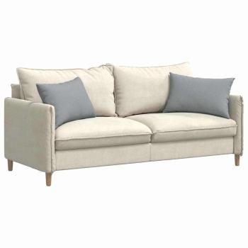 Sofakissen 2 Stk. Stoff Hellgrau 60 x 40 cm