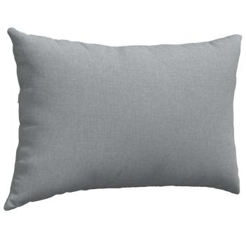 Sofakissen 2 Stk. Stoff Hellgrau 60 x 40 cm