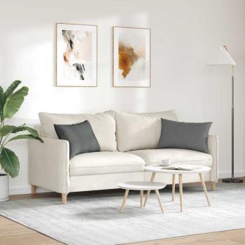 Sofakissen 2 pcs Dunkelgrau 60 x 40 cm