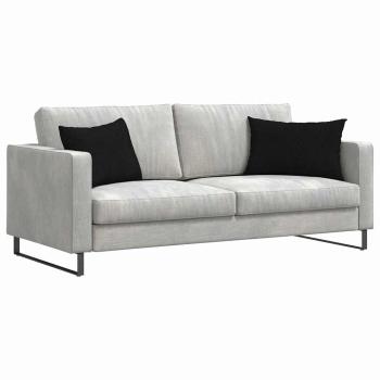 Sofakissen 2 pcs Schwarz 60 x 40 cm