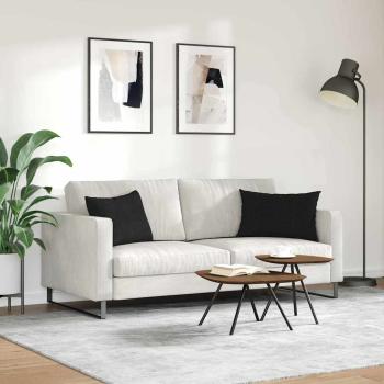 Sofakissen 2 pcs Schwarz 60 x 40 cm