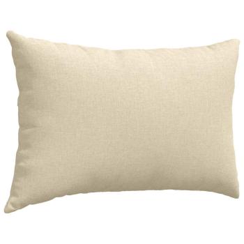 Sofakissen 2 pcs Creme 60 x 40 cm Stoff
