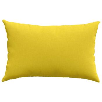 Sofakissen 2 pcs Helles Gelb 60 x 40 cm Stoff
