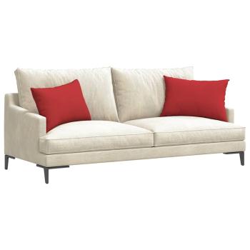 Sofakissen 2 pcs Rot 60 x 40 cm Stoff