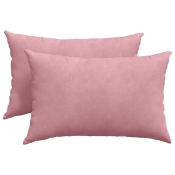 Sofakissen 2 pcs Rosa 60 x 40 cm Cordstoff