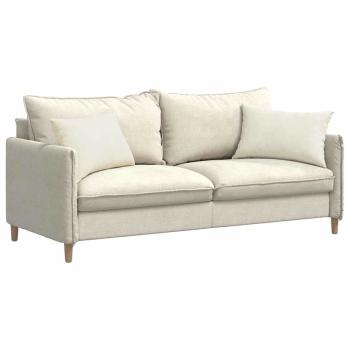 Sofakissen 2 pcs Creme 60 x 40 cm Cordstoff