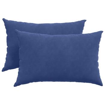 Sofakissen 2 pcs Polizeiblau 60 x 40 cm Cordstoff