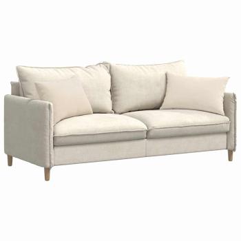 Sofa Kissen 2 pcs Beige 60 x 40 cm