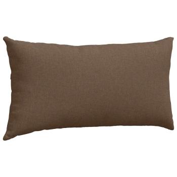 Sofakissen 2 stk. Stoff Braun 80 x 40 cm