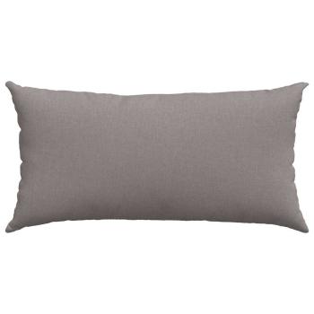 Sofakissen 2 pcs Taupe 80 x 40 cm Stoff