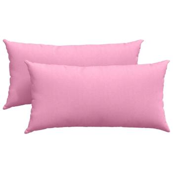 Sofakissen 2 pcs Rosa 80 x 40 cm Stoff