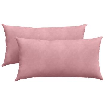 Sofakissen 2 pcs Rosa 80 x 40 cm Cordstoff