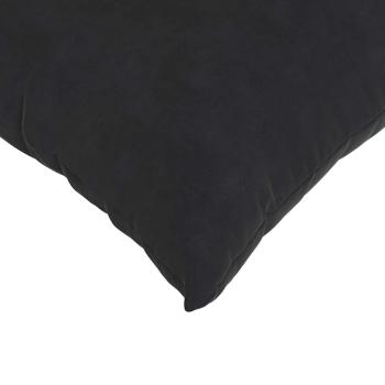 Sofakissen 2 Stück Schwarz 80 x 40 cm Cordstoff