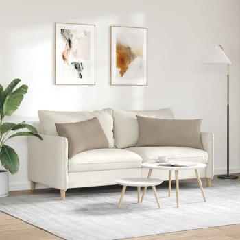 Sofa Kissen 2 pcs Taupe 80 x 40 cm