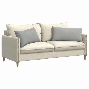 Sofa Kissen 2 pcs Hellgrau 80 x 40 cm