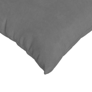 Sofa Kissen 2 pcs Dunkelgrau 80 x 40 cm