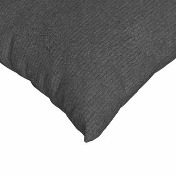 Sofakissen 2 Stück Dunkelgrau 80 x 40 cm Cordstoff