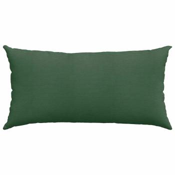 Sofakissen 2 pcs Dunkelgrün 80 x 40 cm Cordstoff
