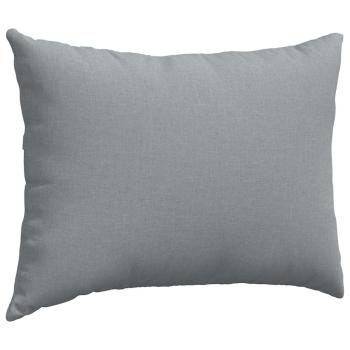 Sofakissen 2 pcs Hellgrau 70 x 50 cm Stoff