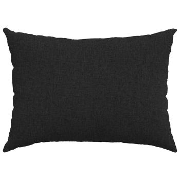 Sofakissen 2 pcs Schwarz 70 x 50 cm Stoff