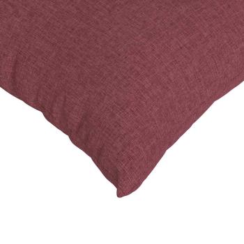 Sofakissen 2 pcs Weinrot 70 x 50 cm Stoff