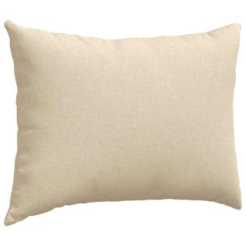 Sofakissen 2 pcs Creme 70 x 50 cm Stoff