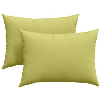 Sofakissen 2 pcs Hellgrün 70 x 50 cm Stoff