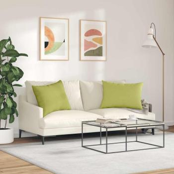 Sofakissen 2 pcs Hellgrün 70 x 50 cm Stoff