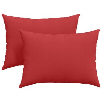 Sofakissen 2 pcs Rot 70 x 50 cm Stoff
