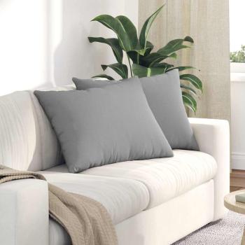 ARDEBO.de - Sofakissen 2 pcs Grau 70 x 50 cm Stoff