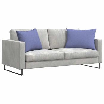 Sofakissen 2 Stk. Stoff Jeans blau 70 x 50 cm