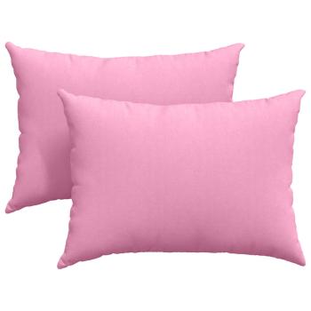 ARDEBO.de - Sofakissen 2 pcs Rosa 70 x 50 cm Stoff