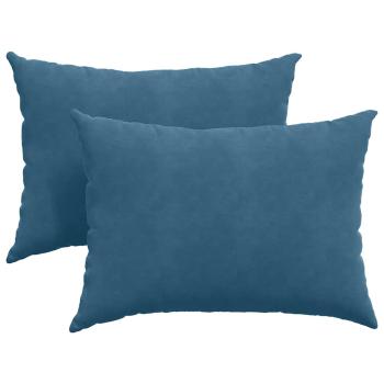 Sofakissen 2 pcs Blau 70 x 50 cm Cordstoff