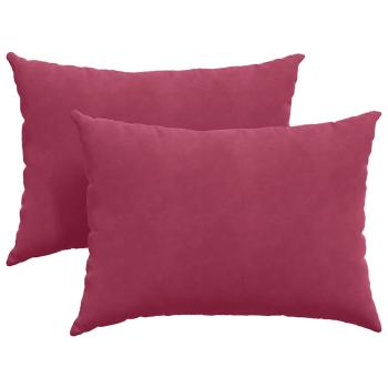 Sofakissen 2 pcs Weinrot 70 x 50 cm Cordstoff