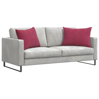 Sofakissen 2 pcs Weinrot 70 x 50 cm Cordstoff