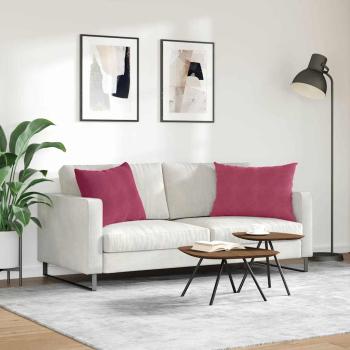 Sofakissen 2 pcs Weinrot 70 x 50 cm Cordstoff