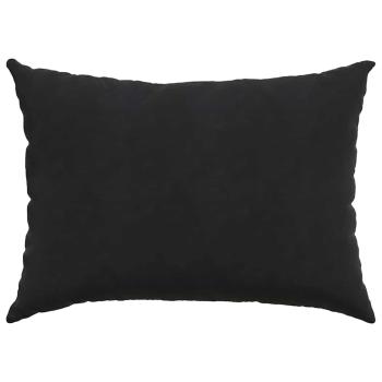 Sofakissen 2 pcs Schwarz 70 x 50 cm Cordstoff