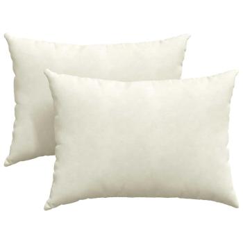 Sofakissen 2 pcs Creme 70 x 50 cm Cordstoff