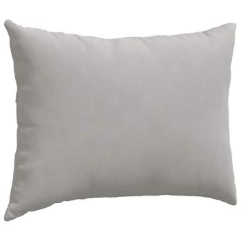 Sofa Kissen 2 pcs Hellgrau 70 x 50 cm Stoff