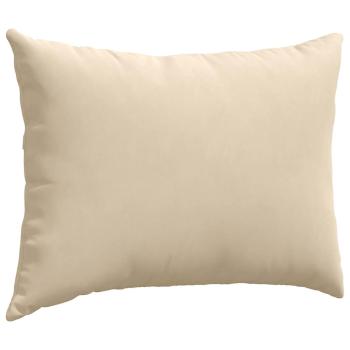 Sofa Kissen 2 pcs Creme 70 x 50 cm Stoff