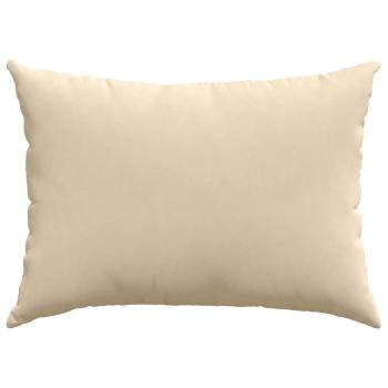 Sofa Kissen 2 pcs Creme 70 x 50 cm Stoff