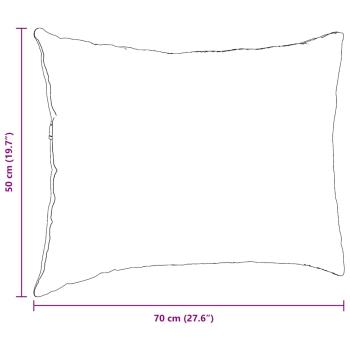 Sofa Kissen 2 pcs Creme 70 x 50 cm Stoff