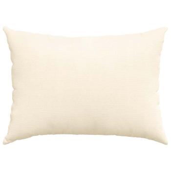 Sofakissen 2 pcs Creme 70 x 50 cm Cordstoff