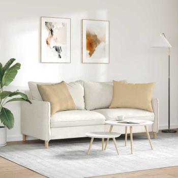 Sofakissen 2 pcs Grau-Grün 70 x 50 cm Cordstoff