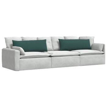 Sofakissen 2 pcs Dunkelgrün 120 x 40 cm Stoff