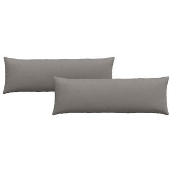 Sofakissen 2 pcs Taupe 120 x 40 cm Stoff