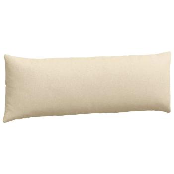 Sofakissen 2 pcs Creme 120 x 40 cm Stoff